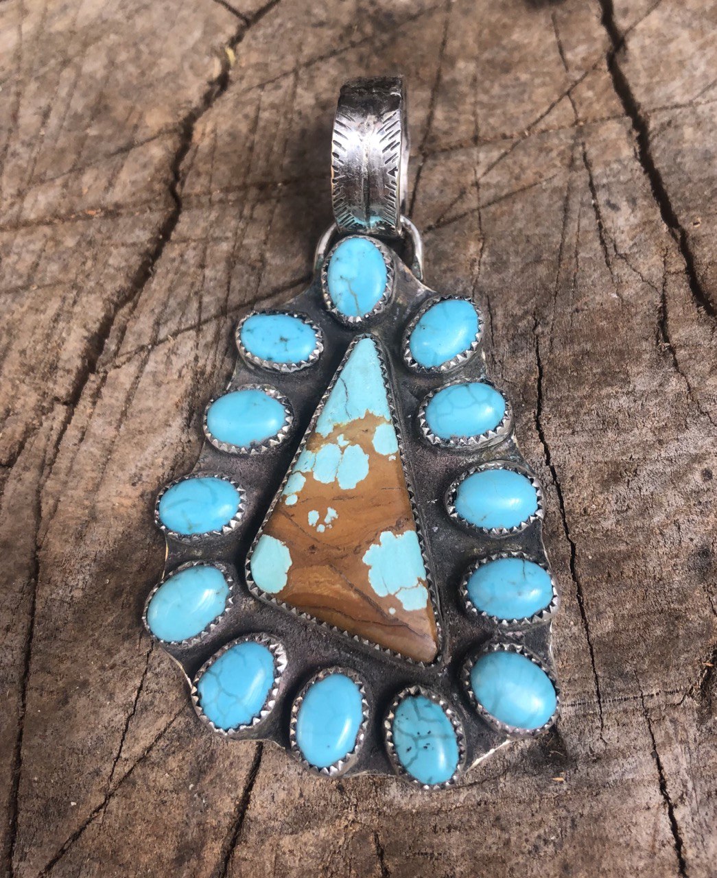 Turquoise Pendant Nevada #8 Mine