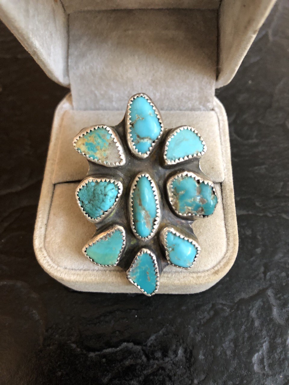 Fox Turquoise Nugget Ring